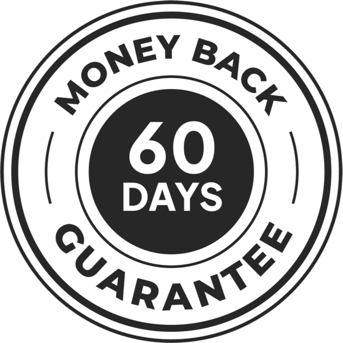 60-Day Money-Back Guarantee badge